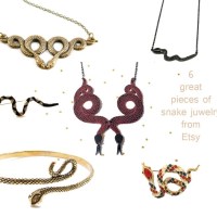 etsy finds | 6 GREAT PIECES OF SNAKE JUWELRY